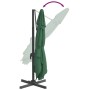 Sombrilla colgante con poste de aluminio verde 400x300 cm de vidaXL, Sombrillas - Ref: Foro24-319914, Precio: 204,49 €, Descu...