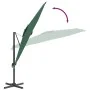 Sombrilla colgante con poste de aluminio verde 400x300 cm de vidaXL, Sombrillas - Ref: Foro24-319914, Precio: 204,49 €, Descu...