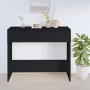 Mesa consola madera de ingeniería negro 90x36x75 cm en Mesas auxiliares | Comprar online en Foru.es