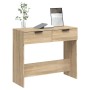 Mesa consola de madera contrachapada roble Sonoma 90x36x75 cm en Mesas auxiliares | Comprar online en Foru.es
