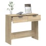 Mesa consola de madera contrachapada roble Sonoma 90x36x75 cm en Mesas auxiliares | Comprar online en Foru.es