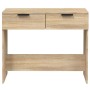 Mesa consola de madera contrachapada roble Sonoma 90x36x75 cm en Mesas auxiliares | Comprar online en Foru.es