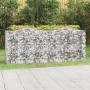 Arriate de gaviones forma arco hierro galvanizado 200x50x100cm de vidaXL, Maceteros y jardineras - Ref: Foro24-153546, Precio...