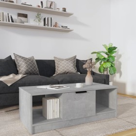 Mesa de centro madera de ingeniería gris hormigón 102x50x36 cm en Mesas de centro | Comprar online en Foru.es