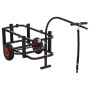 Carrito de pesca de acero negro de vidaXL, Carros e islas - Ref: Foro24-153603, Precio: 118,08 €, Descuento: %