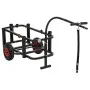 Carrito de pesca de acero negro de vidaXL, Carros e islas - Ref: Foro24-153603, Precio: 115,26 €, Descuento: %