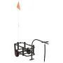 Carrito de pesca de acero negro de vidaXL, Carros e islas - Ref: Foro24-153603, Precio: 115,26 €, Descuento: %
