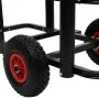 Carrito de pesca de acero negro de vidaXL, Carros e islas - Ref: Foro24-153603, Precio: 115,26 €, Descuento: %
