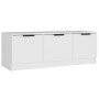 Mueble de TV madera contrachapada blanco 102x35x36,5 cm en Muebles TV | Comprar online en Foru.es