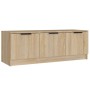 Mueble de TV madera contrachapada roble Sonoma 102x35x36,5 cm en Muebles TV | Comprar online en Foru.es