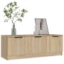 Mueble de TV madera contrachapada roble Sonoma 102x35x36,5 cm en Muebles TV | Comprar online en Foru.es