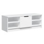 Mueble de TV madera contrachapada blanco 102x35,5x36,5 cm en Muebles TV | Comprar online en Foru.es