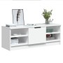 Mueble de TV madera contrachapada blanco 102x35,5x36,5 cm en Muebles TV | Comprar online en Foru.es