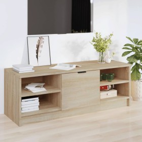 Mueble de TV madera contrachapada color roble 102x35,5x36,5 cm en Muebles TV | Comprar online en Foru.es