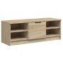 Mueble de TV madera contrachapada color roble 102x35,5x36,5 cm en Muebles TV | Comprar online en Foru.es
