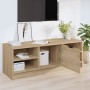 Mueble de TV madera contrachapada color roble 102x35,5x36,5 cm en Muebles TV | Comprar online en Foru.es