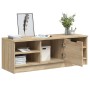 Mueble de TV madera contrachapada color roble 102x35,5x36,5 cm en Muebles TV | Comprar online en Foru.es