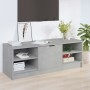 Mueble de TV madera contrachapada gris hormigón 102x35,5x36,5cm en Muebles TV | Comprar online en Foru.es