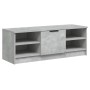 Mueble de TV madera contrachapada gris hormigón 102x35,5x36,5cm en Muebles TV | Comprar online en Foru.es