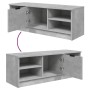Mueble de TV madera contrachapada gris hormigón 102x35,5x36,5cm en Muebles TV | Comprar online en Foru.es