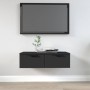 Armario de pared madera de ingeniería negro 68x30x20 cm en Armarios y almacenamiento | Comprar online en Foru.es