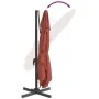 Sombrilla colgante con poste de aluminio terracota 300x300 cm de vidaXL, Sombrillas - Ref: Foro24-319925, Precio: 181,48 €, D...