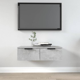 Armario de pared madera de ingeniería gris hormigón 68x30x20 cm en Armarios y almacenamiento | Comprar online en Foru.es