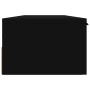 Armario de pared madera contrachapada negro 102x30x20 cm en Armarios y almacenamiento | Comprar online en Foru.es