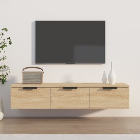 Armario de pared madera de ingeniería roble sonoma 102x30x20 cm en Armarios y almacenamiento | Comprar online en Foru.es