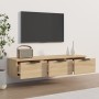Armario de pared madera de ingeniería roble sonoma 102x30x20 cm en Armarios y almacenamiento | Comprar online en Foru.es