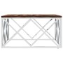 Mesa de centro acero inoxidable y madera maciza reciclada de vidaXL, Mesas de centro - Ref: Foro24-349973, Precio: 107,09 €, ...