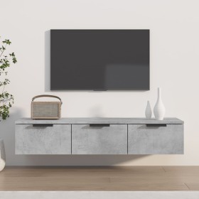Armario de pared madera de ingeniería gris hormigón 102x30x20cm en Armarios y almacenamiento | Comprar online en Foru.es