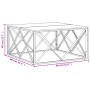 Mesa de centro acero inoxidable y madera maciza reciclada de vidaXL, Mesas de centro - Ref: Foro24-349973, Precio: 107,09 €, ...