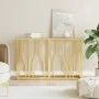 Mesa consola acero inoxidable y vidrio 110x30x70 cm de vidaXL, Mesas auxiliares - Ref: Foro24-350026, Precio: 178,77 €, Descu...