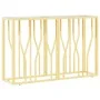 Mesa consola acero inoxidable y vidrio 110x30x70 cm de vidaXL, Mesas auxiliares - Ref: Foro24-350026, Precio: 178,77 €, Descu...
