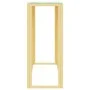 Mesa consola acero inoxidable y vidrio 110x30x70 cm de vidaXL, Mesas auxiliares - Ref: Foro24-350026, Precio: 178,77 €, Descu...
