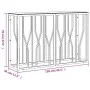 Mesa consola acero inoxidable y vidrio 110x30x70 cm de vidaXL, Mesas auxiliares - Ref: Foro24-350026, Precio: 178,77 €, Descu...