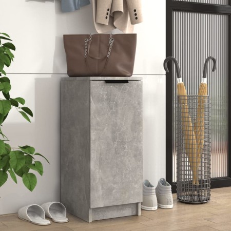 Mueble zapatero madera contrachapada gris hormigón 30x35x70 cm en Armarios y almacenamiento | Comprar online en Foru.es