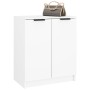 Mueble zapatero de madera contrachapada blanco 59x35x70 cm en Armarios y almacenamiento | Comprar online en Foru.es
