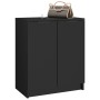 Mueble zapatero madera contrachapada negro 59x35x70 cm en Armarios y almacenamiento | Comprar online en Foru.es