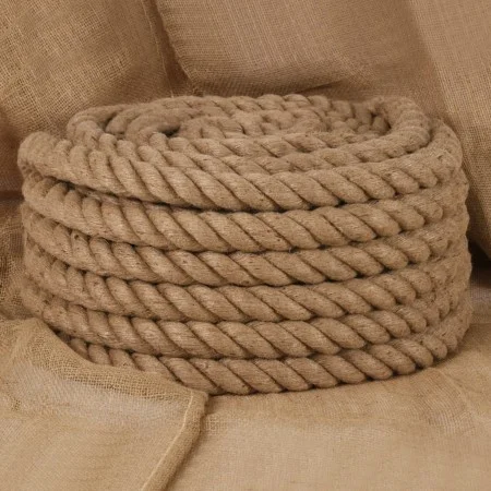 Cuerda de yute 5 m de longitud y 40 mm de grosor de vidaXL, Sogas y cuerdas metálicas - Ref: Foro24-153775, Precio: 39,71 €, ...