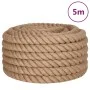 Cuerda de yute 5 m de longitud y 40 mm de grosor de vidaXL, Sogas y cuerdas metálicas - Ref: Foro24-153775, Precio: 39,71 €, ...