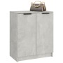 Mueble zapatero madera contrachapada gris hormigón 59x35x70 cm en Armarios y almacenamiento | Comprar online en Foru.es