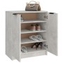 Mueble zapatero madera contrachapada gris hormigón 59x35x70 cm en Armarios y almacenamiento | Comprar online en Foru.es