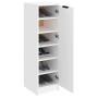 Mueble zapatero de madera contrachapada blanco 30x35x100 cm en Armarios y almacenamiento | Comprar online en Foru.es