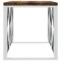 Mesa de centro acero inoxidable y madera maciza reciclada de vidaXL, Mesas de centro - Ref: Foro24-349965, Precio: 93,28 €, D...