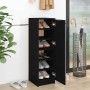 Mueble zapatero madera contrachapada negro 30x35x100 cm en Armarios y almacenamiento | Comprar online en Foru.es