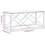 Mesa de centro acero inoxidable y vidrio 110x45x45 cm de vidaXL, Mesas de centro - Ref: Foro24-349963, Precio: 136,74 €, Desc...