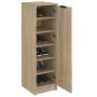 Mueble zapatero madera contrachapada roble Sonoma 30x35x100 cm en Armarios y almacenamiento | Comprar online en Foru.es