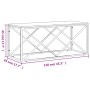 Mesa de centro acero inoxidable y madera maciza de acacia de vidaXL, Mesas de centro - Ref: Foro24-349967, Precio: 81,19 €, D...